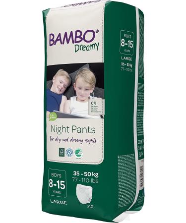 Bambo Nature Eco-Friendly Dreamy Night Pants Boys 8-15 Years - 30 Count (3 Packs of 10) - Buy Online on GoSupps.com
