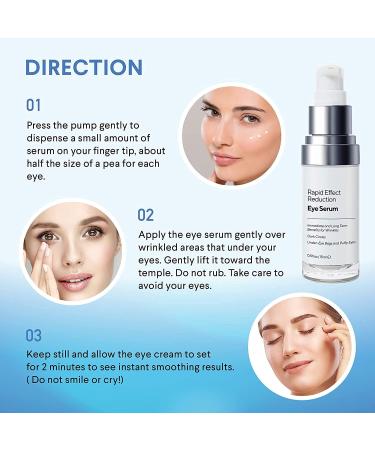LANMERI E-Lift Under Eye Cream - Instant Eye Lift for Fine Lines & Wrinkles - Buy Online on GoSupps.com