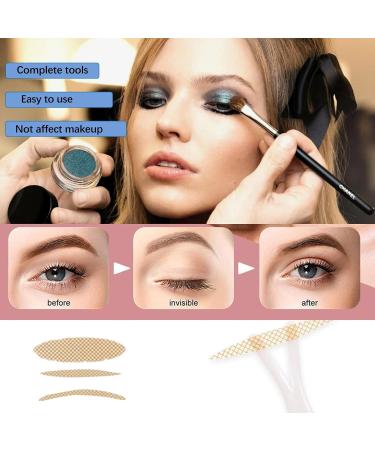 Eyelid Tape Slip-On Eyelid Stripes 1200 Pieces Slip-On Eyelid Tapes Eyelid Stripes Double-Sided Eyelid Tapes Eyelid Lifting Stripes Invisible Eyelid Lifting Stripes with Fork Rods Tweezers - Buy Online on GoSupps.com