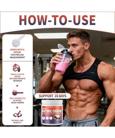 Nitric Oxide Supplement - Beet Root Powder with L-Citrulline & L-Arginine Nitric Oxide Supplements for Men Women with Beetroot Supports Energy Heart Health BlackBerry Lemon Flavor 35-Day Supply Blackberry Lemon 8.82 Ou  - Buy Online on GoSupps.com