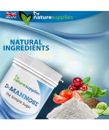 D-Mannose Powder - GMO Free, Vegan Friendly, Highly Concentrated Pure Ingredients by Naturesupplies - Buy Online on GoSupps.com
