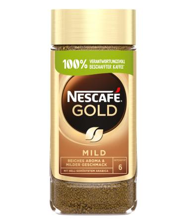 Nescaf Gold Mild soluble bean coffee instant coffee from exquisite coffee beans caffeine-containing 1-pack (1x200g) 200 g (1 Pack)