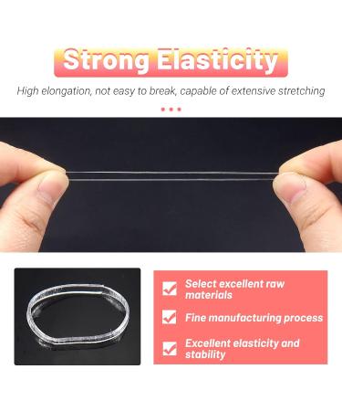 1500pcs Clear Elastic Hair Bands for Girls & Women - Small Rubber Bands for Braids & Hairstyles - No Damage Soft Hair Ties - TUUXI Hair Accessories - Buy Online on GoSupps.com