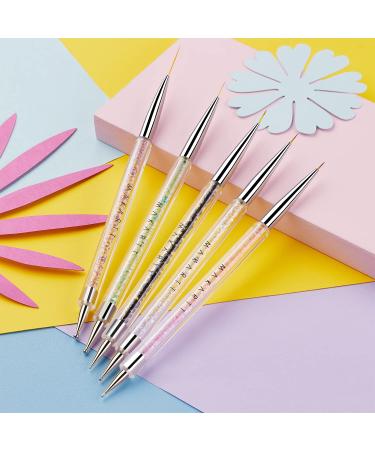 Makartt 5PCS Dual-End Nail Art Brush Set - Multifunctional Detail Brushes for Flowers, Leaves, and Gel Paint Designs - Buy Online on GoSupps.com