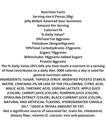 Jelly Belly Assorted Gummies & Sour Gummies Duo Pack Assorted Flavors Gourmet - Christmas & Holidays Candy - Vegan Candy Dairy Free Snacks Kosher Candy Gluten Free Bulk Candy Stocking Stuffers for Teens 113g (Pack of 2) - Buy Online on GoSupps.com