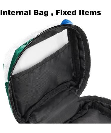 Shop Muooum Menstrual Artery Bag - Zipper Bandage Bag for Tampons | Stylish Butterflies Design in Green & Blue - Perfect for Women & Girls - Buy Online on GoSupps.com