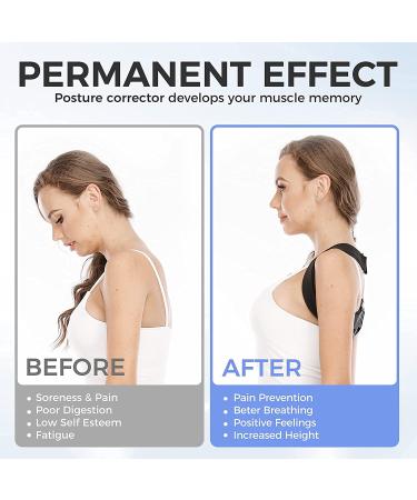 Posture Corrector for Men & Women - Adjustable Back Brace & Shoulder Support for Comfortable Clavicle Alignment - Buy Online on GoSupps.com