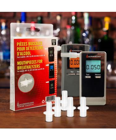 Alco Prevention Canada Portable Breathalyzer Mouthpieces for APC80 OR APC90 Breath Alcohol Tester (Pack of 20) - Easily Install Breath Analyzer Mouthpiece - Buy Online on GoSupps.com