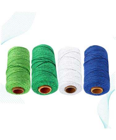 Amosfun 4 Roll Wickelsil Knitting Cord - Natural Cooking Yarn Macrame Accessories & DIY Craft Cotton Cord for Tinkering and Bakery Projects - Buy Online on GoSupps.com