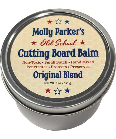 Molly Parker's Old School Cutting Board Balm - All Natural Non-Toxic Food Safe Paste Wax - Premium Wood Finish Made in America - Buy Online on GoSupps.com