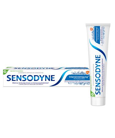 Sensodyne intensive cleaning up to the interdental spaces - 1 x 75ml daily toothpaste with fluoride in pain -sensitive teeth 75 ml (1 Pack)