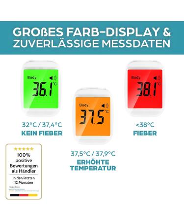 Volvion V7 Contactless Infrared Thermometer - Fast Forehead Fever Detection for Adults Children & Babies - International Shipping Available - Buy Online on GoSupps.com