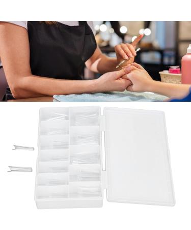 Clear Long Fake Nails Ultra Thin ABS Material DIY Full Cover False Artificial Nail with Multiple Sizes Suitable for Acrylic Dip Powder Gel Nail Polish for Halloween Christmas - Buy Online on GoSupps.com