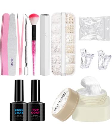  G n rique Creative Manicure Kit | Solid Builder Gel for Nail Sculpting - Natural Nail Art with Sculpted Designs Beauty Solution for Beginners to Use at Home - Buy Online on GoSupps.com