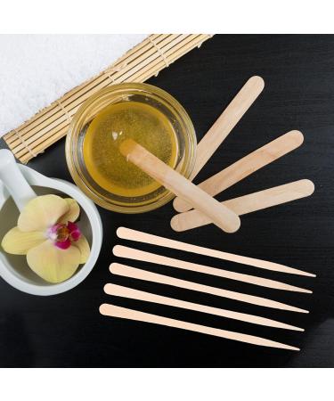 Baluue Wooden Wax Sticks - 100 pcs Wooden Spatulas for Face & Eyebrow Waxing - Small Applicators for Lip & Nose Hair Removal - Buy Online on GoSupps.com