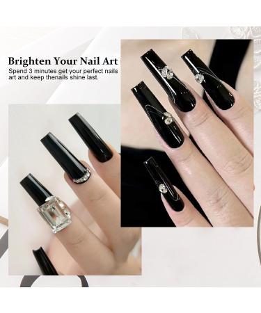 DouborQ Black Nail Polish Long-lasting Glossy Nail Art Varnish (36) Mysterious Black - Buy Online on GoSupps.com