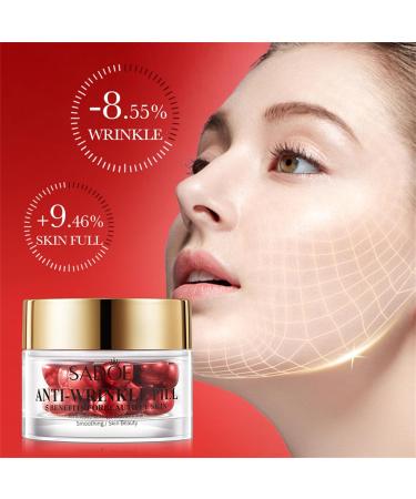 Sadoer Anti-Wrinkle Pill Serum | Essential Oil for Firmness & Smoothing | Anti-Aging Beauty Solution | 5 Benefits for Youthful Skin - Buy Online on GoSupps.com