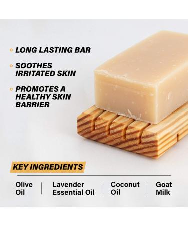 Southern Natural Goat Milk Soap Bar (Lavender 3 Pack) for Eczema, Psoriasis & Sensitive Skin - Handmade in USA, All Natural Soap for Women, Men, Kids & Baby (4-4.5 oz) - Buy Online on GoSupps.com