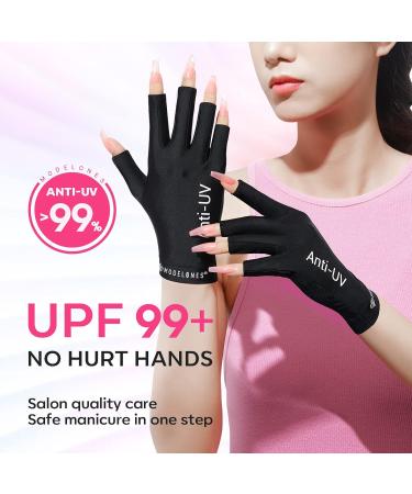 Modelones 48W UV Nail Dryer with Timer | Gel Nail Lamp & UPF99+ UV Protection Gloves for Manicure - Buy Online on GoSupps.com