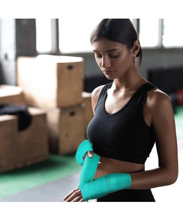 96 Pcs Self Adhesive Wrap Bandages Bulk | Breathable Athletic Tape | Elastic Cohesive Bandage | Multicolored | 1 Inch x 5 Yard & 2 Inch x 5 Yard | Stretch Sports Wrist Ankle Support - Buy Online on GoSupps.com