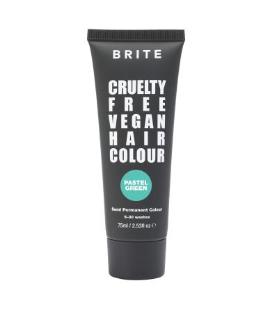 Brite Pastel Green Semi-Permanent Hair Color - Vegan & Cruelty-Free Hydrating Hair Dye Lasts Up to 30 Washes (75ml)