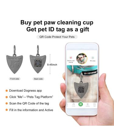 DOGNESS Automatic Dog Paw Cleaner for Small & Medium Dogs and Cats - Blue - Buy Online on GoSupps.com