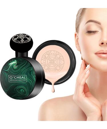 Mushroom Head Air Cushion CC Cream Primer Natural Mushroom Head Air Cushion Foundation CC Cream Primer Makeup Concealer Moisturizing Beauty CC Cream for Women Girls Ladies  - Buy Online on GoSupps.com