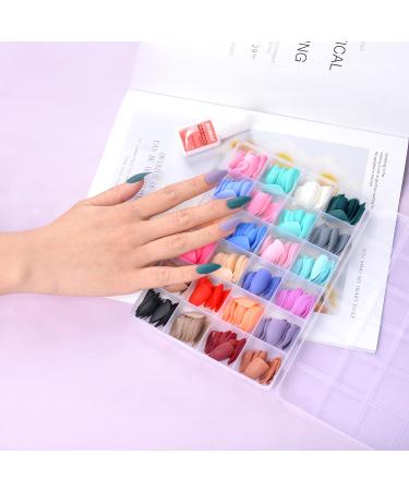 VICOVI Matte Press on Nails Medium Almond 24 Pack - 576PCS Solid Color Acrylic Nails for Home DIY and Salon Use - Buy Online on GoSupps.com