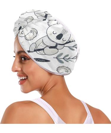 Koala Tree Hair Towel 2 Pack - Super Absorbent Quick Dry Hair Turbans for Women & Girls | Ultimate Hair Drying Solution - Buy Online on GoSupps.com