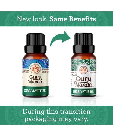 GuruNanda Eucalyptus Essential Oil - 100% Pure Aromatherapy Oil for Diffusers & Massages - Congestion Relief (0.5 Fl Oz - Buy Online on GoSupps.com