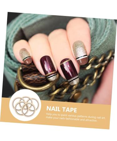 Healeved 15 Pcs Professional Masking Tape Line Nail Art Nail Tool Nail Tips Tape Nail Glue Tape Fingernail Art Tape Fingernail Tip Tape Nail Tape DIY Nail Sticker Major Decorate As Shownx3pcs mediumx3pcs - Buy Online on GoSupps.com