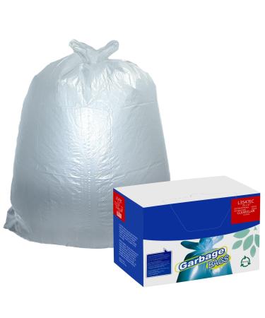 Packpact 40-Gallon Heavy-Duty Clear Trash Bags (100-Count) - Extra Strong 35x47 Inch Garbage Bags for Home Kitchen Restaurant & Office Use - Multipurpose Waste Bin Liners