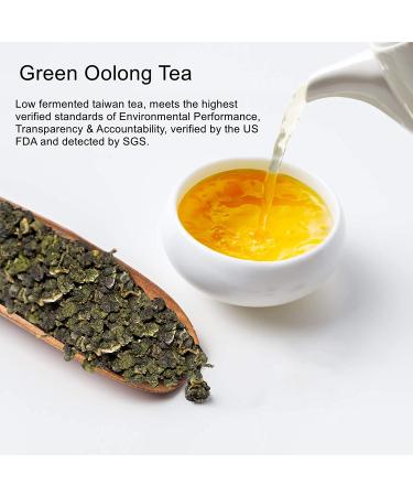 Yan Hou Tang Organic Green Oolong Tea Loose Leaf - 150g | Full Four Seasons Spring | High Mountain Raw Low Fermented | Fragrant Taste | Formosa Taiwan - Buy Online on GoSupps.com
