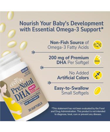 21st Century PreNatal DHA Softgels - 30 ct Pack of 3 - Buy Online on GoSupps.com