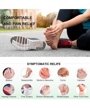 Metatarsal Pads 8 Pack for Women & Men - Pain Relief Gel Cushion for Ball of Foot - Metatarsal Foot Pad Insoles for Callus Cushion - Clear Shoe Pads - Buy Online on GoSupps.com