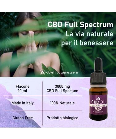 Wellness Goal Oil 30% (3000 mg) - 100% Natural Vegan Gluten-Free Relaxing & Anti-Inflammatory | Made in Italy - Shop Now! - Buy Online on GoSupps.com