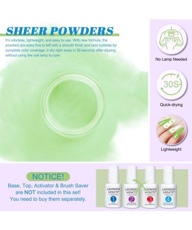 Lavender Violets 36 Colors Dip Nails Powder Starter Kit - Acrylic Dipping Nail Powder Set for Beginners and Professionals - Dip Manicure DIY - M957 - Buy Online on GoSupps.com