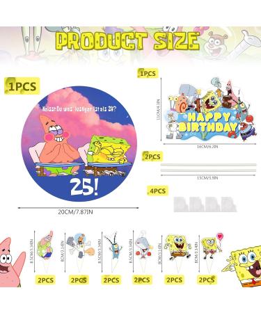 Buy 14 Pieces Edible Cake Toppers - 25th Birthday Decorations - Colorful Tortendeko for Parties - Buy Online on GoSupps.com