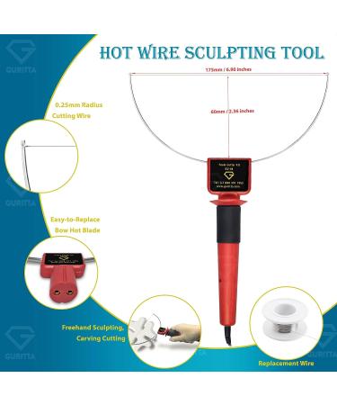 Hot Wire Styrofoam Cutter - Red 24W | Precise Styrofoam Cutting Tool - Buy Online on GoSupps.com
