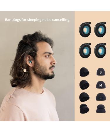 Vodolo Noise Cancelling Ear Plugs for Sleep - 2 Pair Reusable Silicone Earplugs for Side Sleepers and Noise Reduction - Buy Online on GoSupps.com