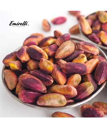 Emirelli Roasted and Salted Turkish Antep Pistachios - Non GMO Vegan Snacks - 5oz Resealable Bag - Intense Nuts - Fresh and Delicious - Buy Online on GoSupps.com