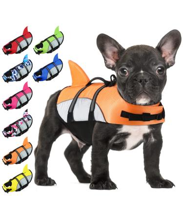 Alagirl's life jacket dog dog lifeguarding dog lifebuock adjustable dog lifeguard vest pet lifeguard for swimming aladlj001 orangen m: 48-58cm (chest cup circumference) orange gray