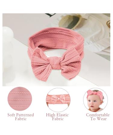 Uwiyo 6-Pack Baby Turban Headband Set | Soft Nylon Flower Loop Hairbands for Newborns & Toddlers - Buy Online on GoSupps.com