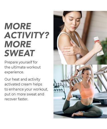Sweat Enhancer Cream - Hot Pre Workout Cream with Caffeine Gotu Kola & Collagen - Boost Sweat Circulation & Performance (7 Oz) - International Shipping Available - Buy Online on GoSupps.com