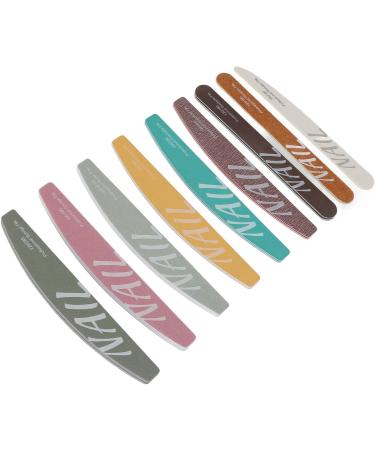 Syrisora 9 Piece Nail File Set Different Shape Professional Manicure Tools Washable Nail Buffer Set for Acrylic Nails - Buy Online on GoSupps.com