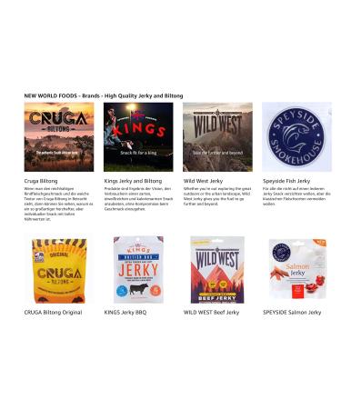 Kings Beef Jerky XXL Big Bag Mix Pack - Ribeye Biltong & BBQ Jerky | High Protein Gluten-Free Snacks (300g & 350g) - Buy Online on GoSupps.com