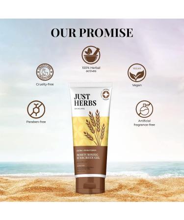 SPF 35 Sunscreen Gel - Lightweight Broad Spectrum PA 35 with Jojoba & Wheatgerm Paraben Free for All Skin Types - 50ml - Buy Online on GoSupps.com