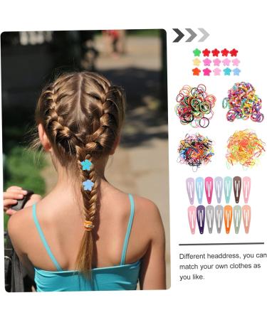 FRCOLOR Baby Set children's headgear ponytail holders kids hair accessory kit girl hair ties kit tiny hair clips hair clips for bows small hairpins infant suit baby snap clip Nylon Kids - Buy Online on GoSupps.com