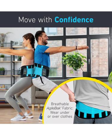 Certified Medical-Grade Lumbar Back Support Belt - Small (Waist 19-24) Blue - Buy Online on GoSupps.com
