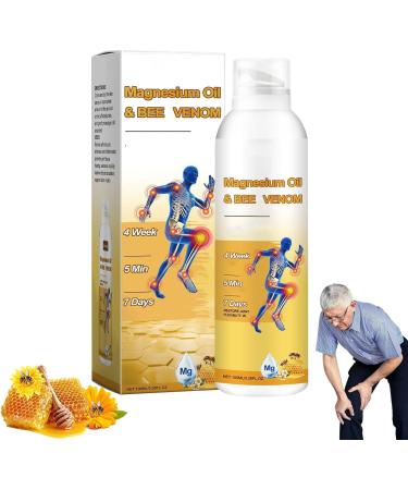 Gaukomzs 60ML Magnesium Oil Bee Venom Joint Spray Bee Venom Joint and Bone Spray for Back Knee Hands Neck